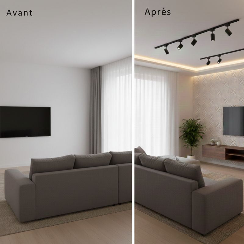 Panneau Mural Décoratif Moderne Avec Motif Symétrique 12 Pièces