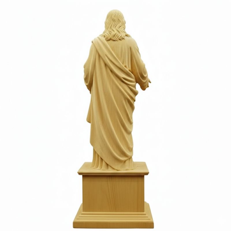 Statuette En Ivoire Christ Debout En Posture Bénissante