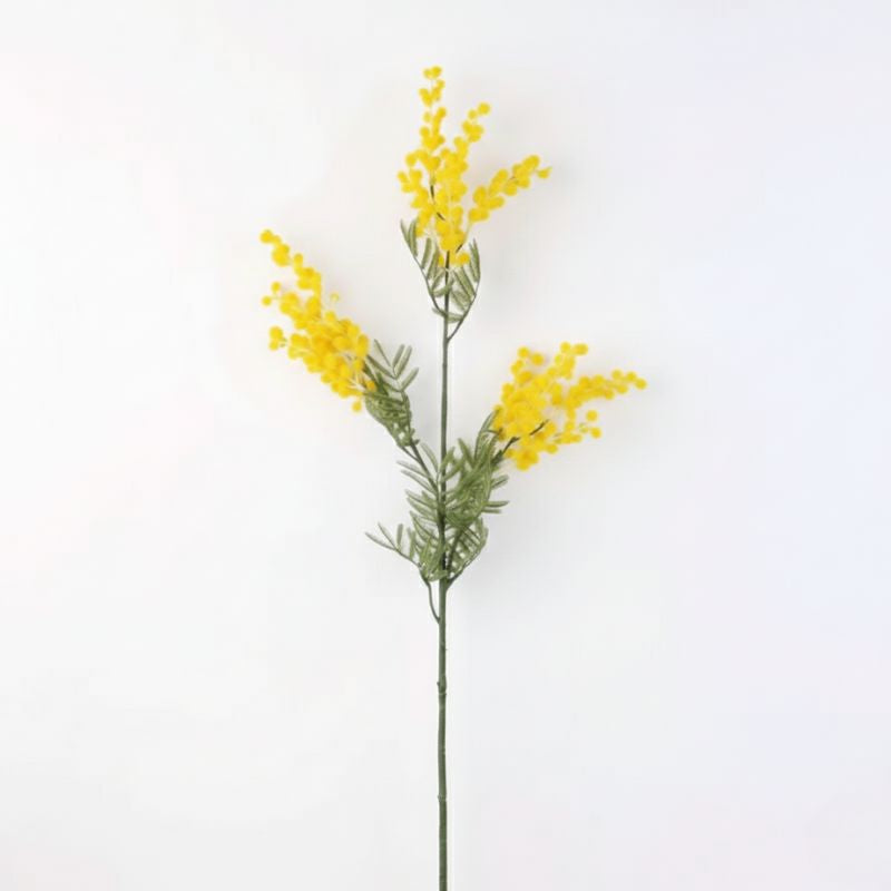 Fleur Artificielle Branche Mimosa Jaune