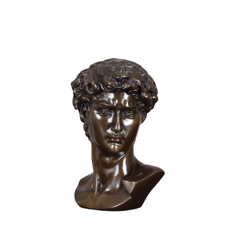 Sculpture Décorative David En Bronze Avec Style Artistique Noble