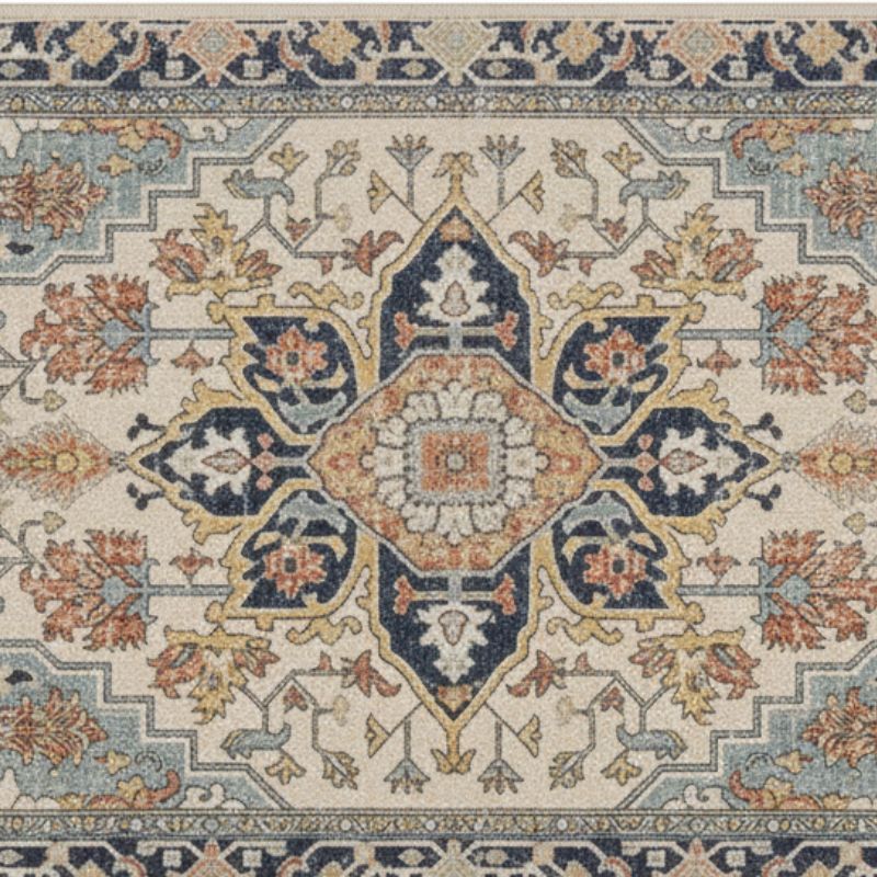 Set De Table En Lin Style Vintage Avec Design Méditerranéen Lot de 4