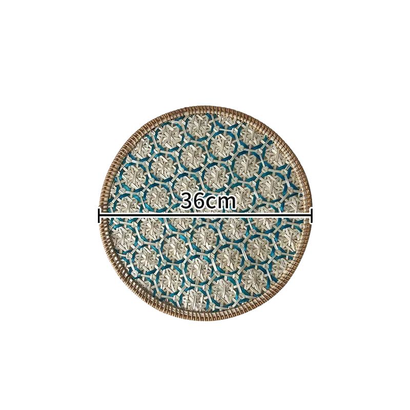 Set De Table Rotin Naturel Avec Motif Décoratif Chic