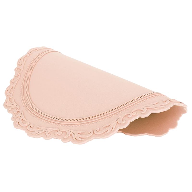 Set De Table Silicone Gaufré Rond Style Nordique Chic