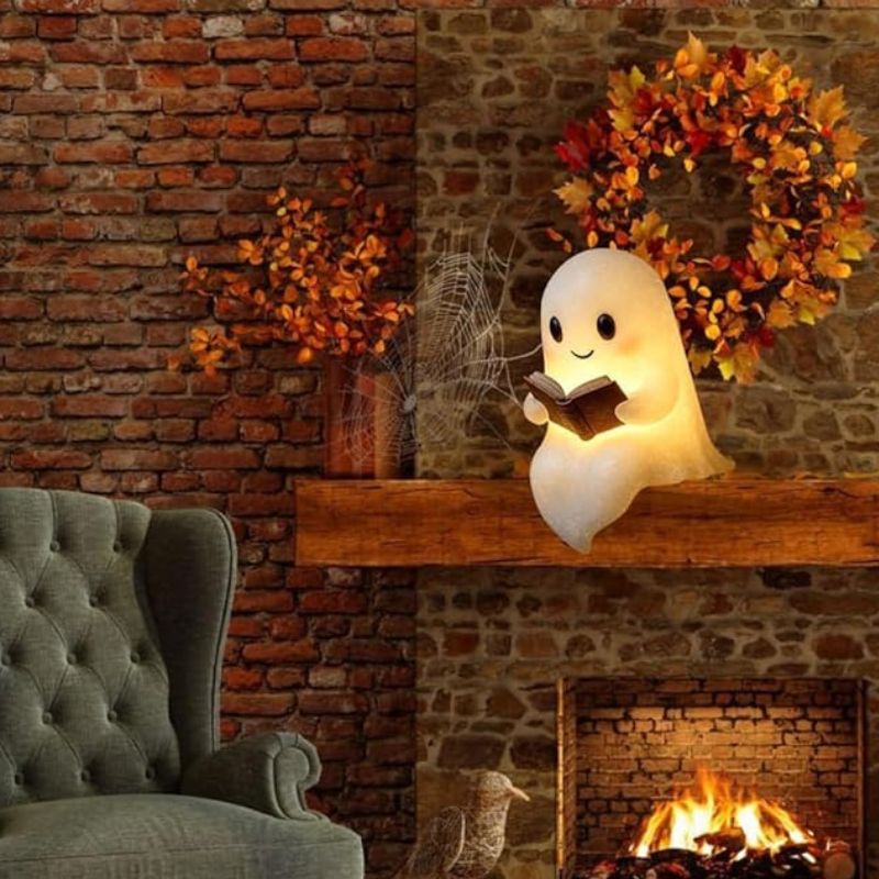 Lampes d'Ambiance Fantôme Mignon Avec Livre