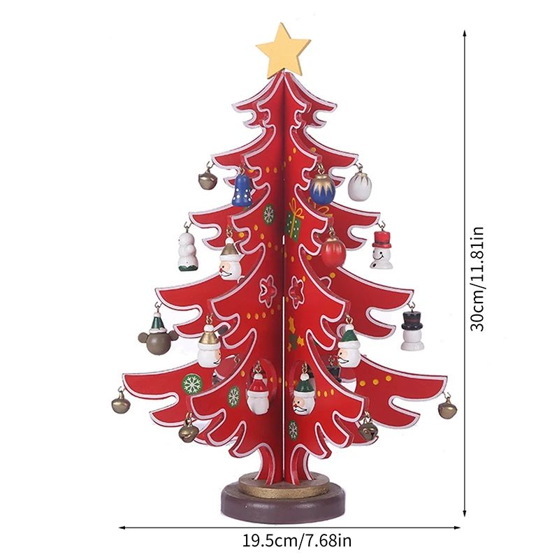 Sapin en Bois Décoratif pour Noël