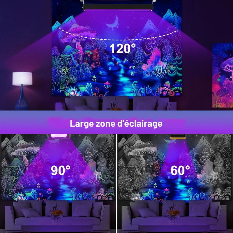 Éclairage Festif Projecteur UV LED Puissant