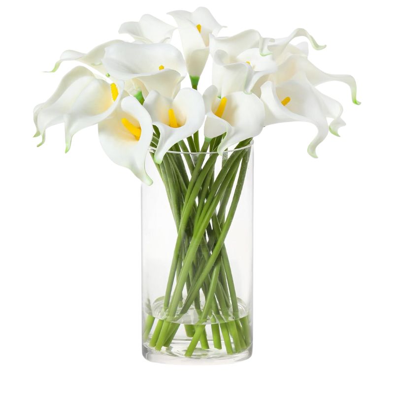 Fleur Artificielle Beige Avec Callas Réalistes Pour Ambiance Épurée
