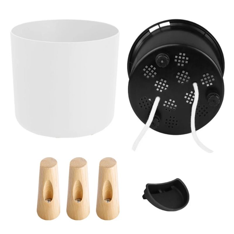 Pot de Fleurs Rond sur Pied pour Plantes