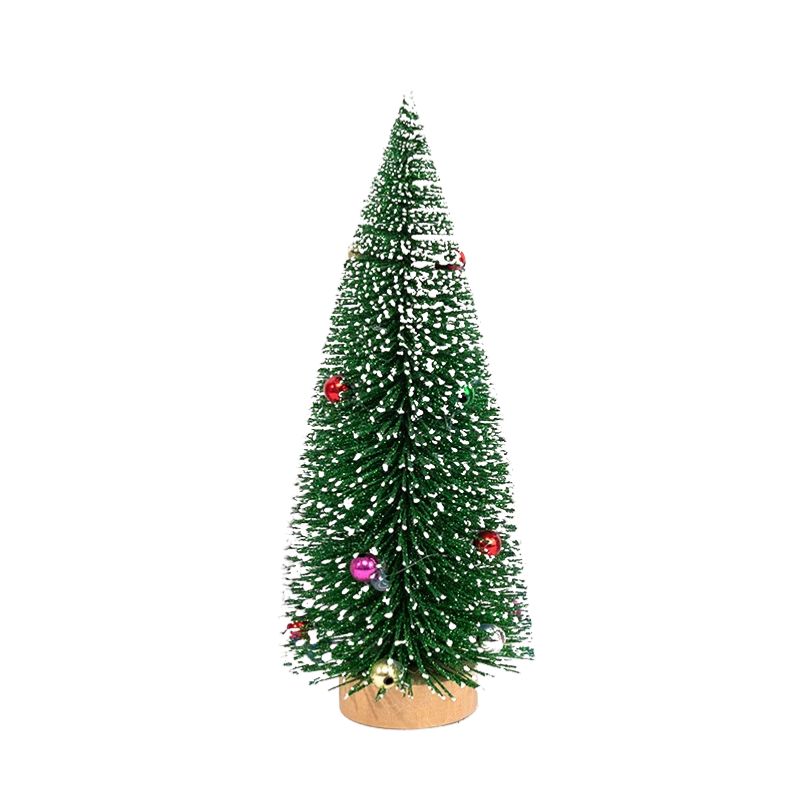 Sapin De Noël Miniature Avec Boules Colorées
