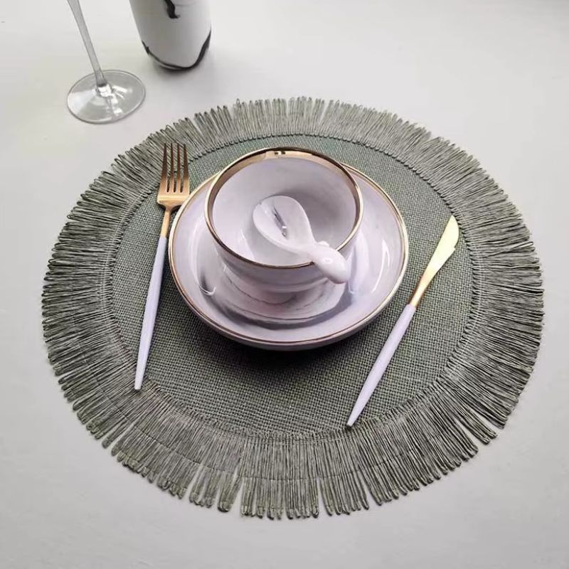 Set De Table En Lin Et Jute Style Bohème Chic