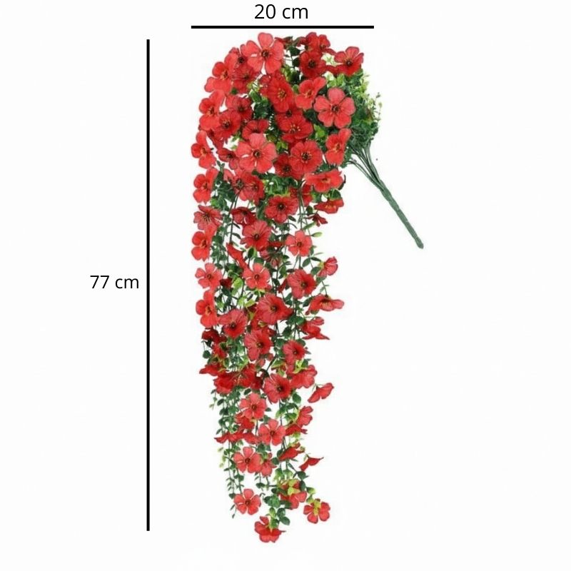 Guirlande De Fleurs Artificielles Avec Effet Cascade Naturel