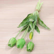 Fleur Artificielle Vert Tulipes avec Feuillage Réaliste