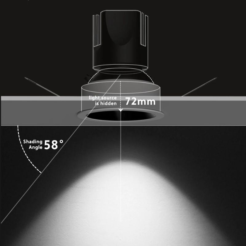 Éclairage De Salle À Intensité Variable Et Design Encastré