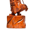 Sculpture En Bois Statue Guan Gong Sculptée À La Main