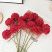 Fleur Artificielle Rouge Avec Pompon
