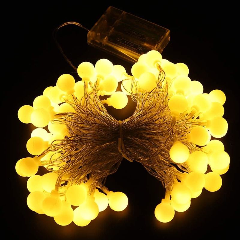 Guirlande LED Boules Blanches Ambiance Féérique