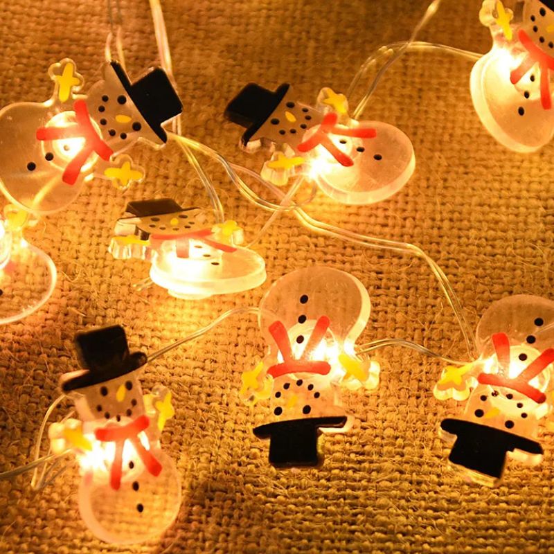 Guirlandes de Noël LED Bonhomme de Neige