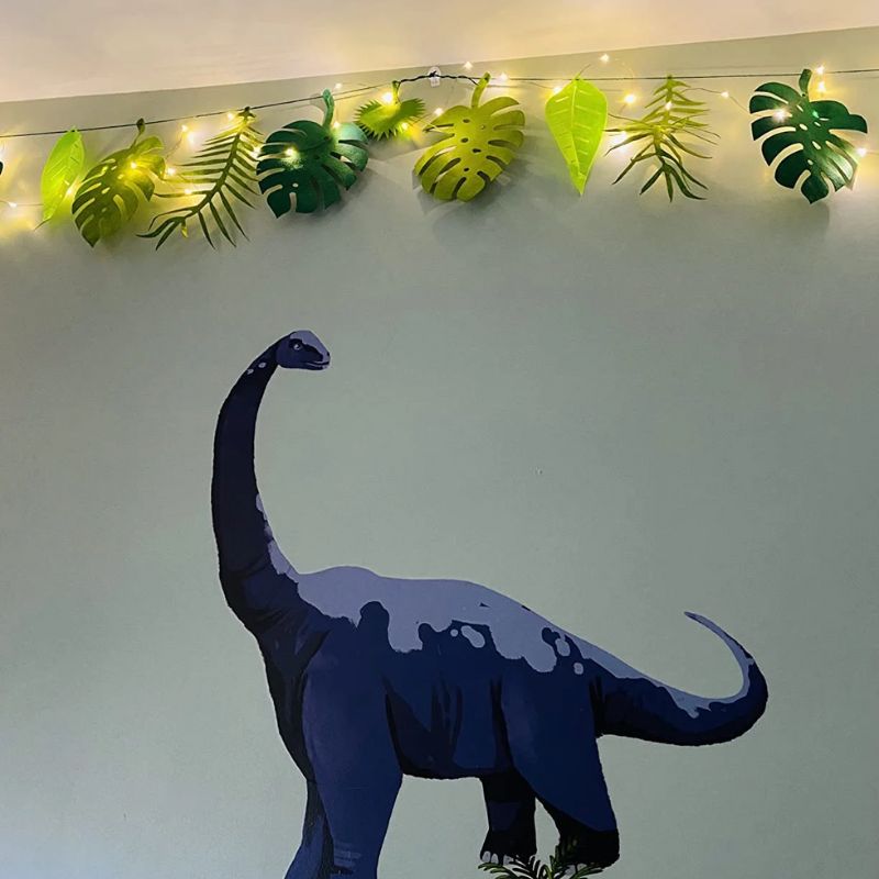 Décorations Été Guirlande Tropicale à Feuilles Vertes