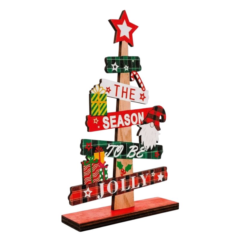 Sapin En Bois Créatif Avec Inscription De Noël