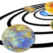 Horloge Astronomique Murale en Acrylique Système Solaire Décoratif