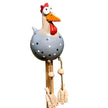 Sculpture Jardin Poule Sur Piquet Avec Style Artisanal