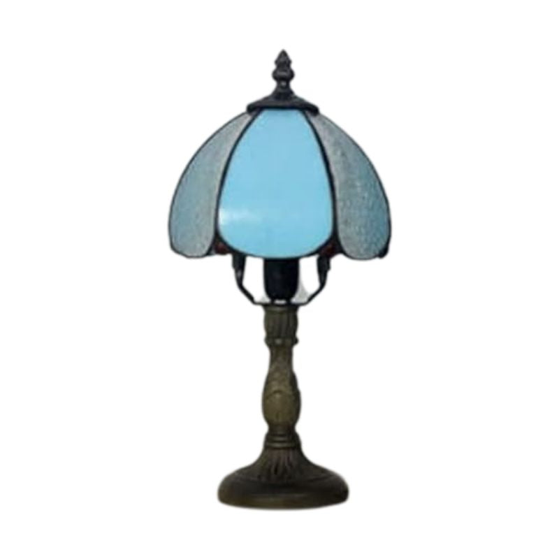 Lampe Champignon Gallé Bleue