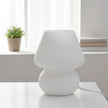 Lampe Champignon Blanc En Verre Moderne Et Élégante