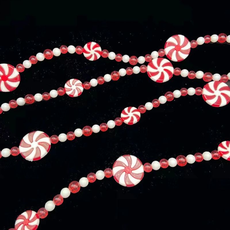 Guirlandes Pour Arbres De Noël Bonbons En Perles Acryliques