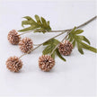 Fleur Artificielle Marron Style Pompon