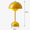 Lampe Champignon Vintage Jaune Design Scandinave