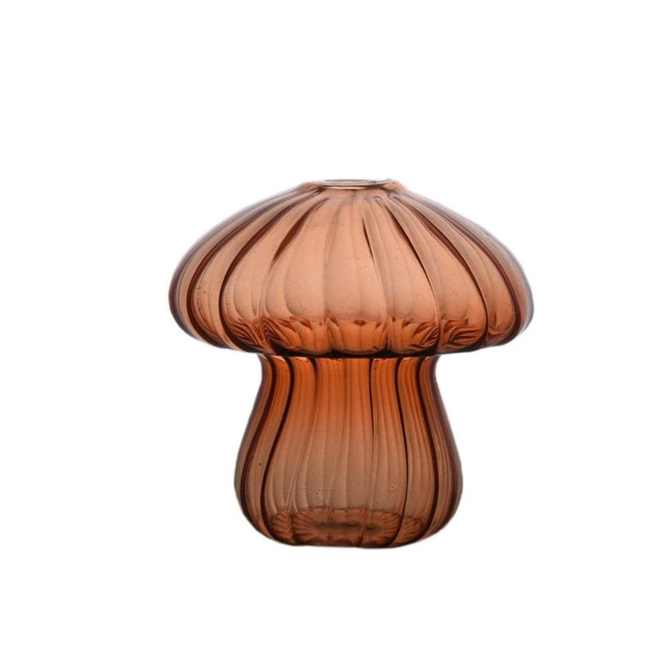 Vase en Verre en Forme de Champignon
