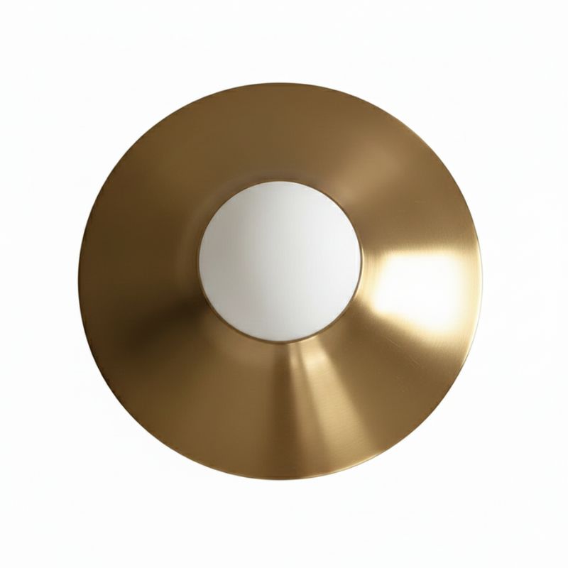 Lampe De Table En Verre Sphérique Avec Chapeau Métal