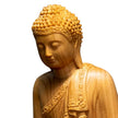 Sculpture En Bois Statue Bouddha Assis