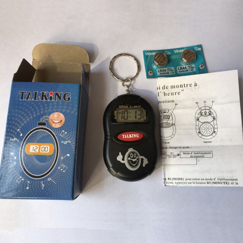 Horloge Parlante De Poche Avec Réveil Vocal Et Affichage LCD