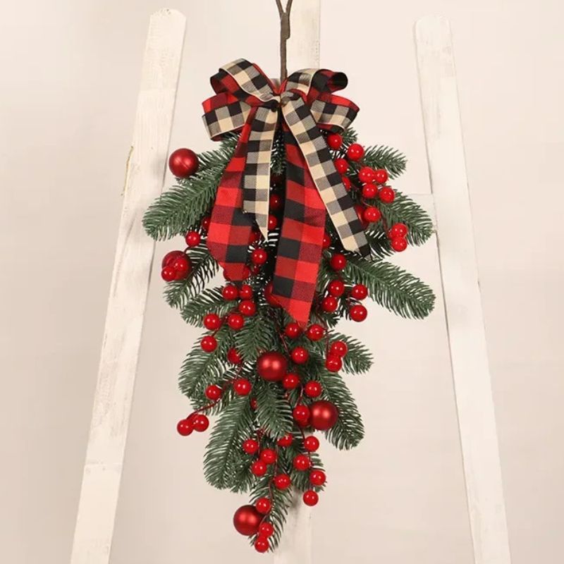 Décorations de Noël Bouquet de Baies Rouges