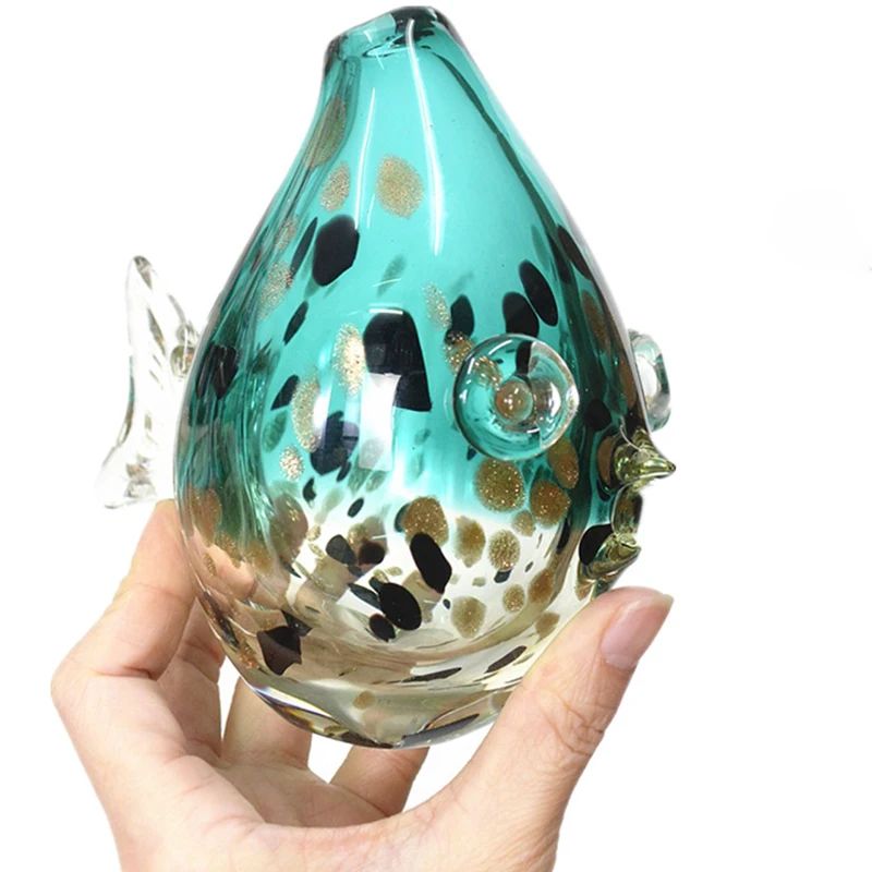 Vase Murrano Poisson en Verre