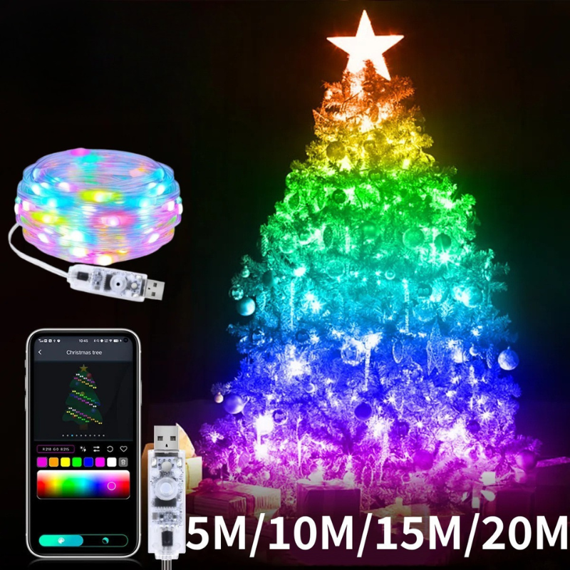 Guirlandes Connectées Lumineuses Multicolores