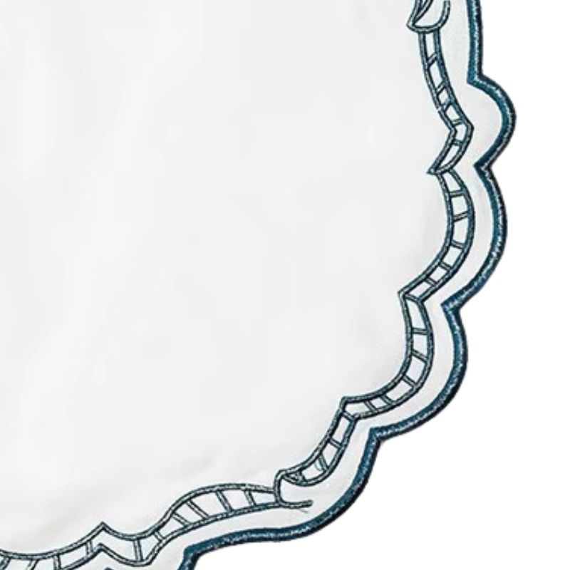 Set De Table Avec Dentelle Brodée Et Finition Raffinée 10 pièces