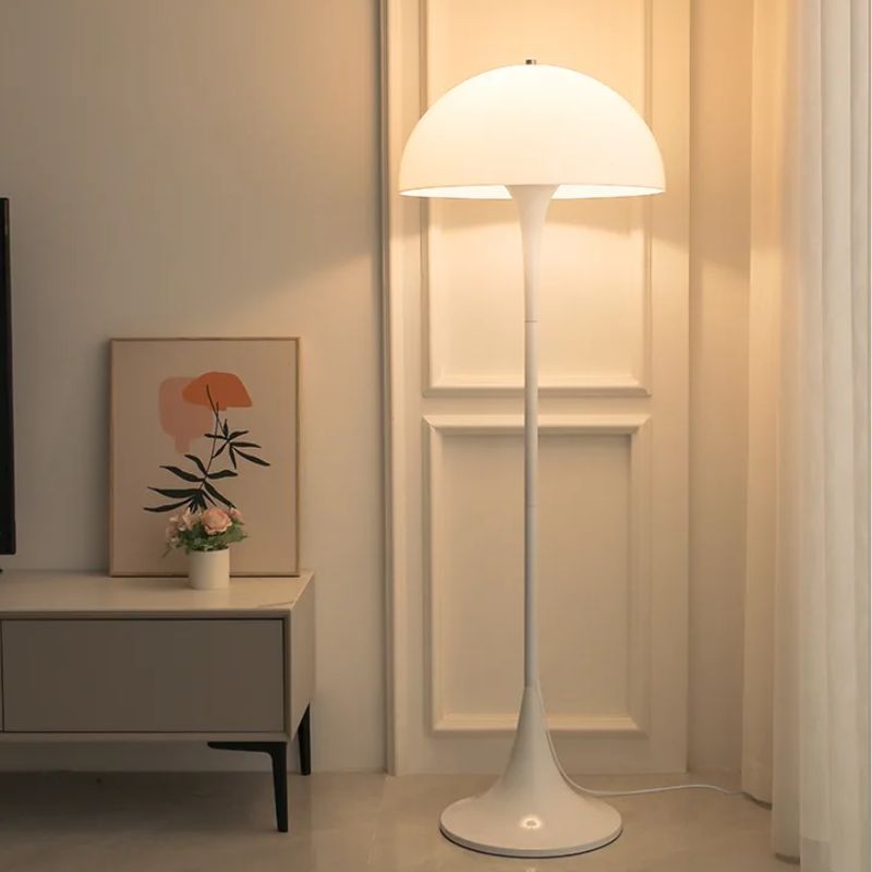 Lampadaire Champignon Blanc Design Danois