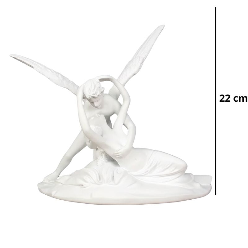 Sculpture Grecque Ange Ailé En Scène Mythologique Passionnée