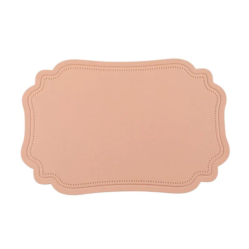 Set De Table Cuir Élégant Antidérapant Et Lavable