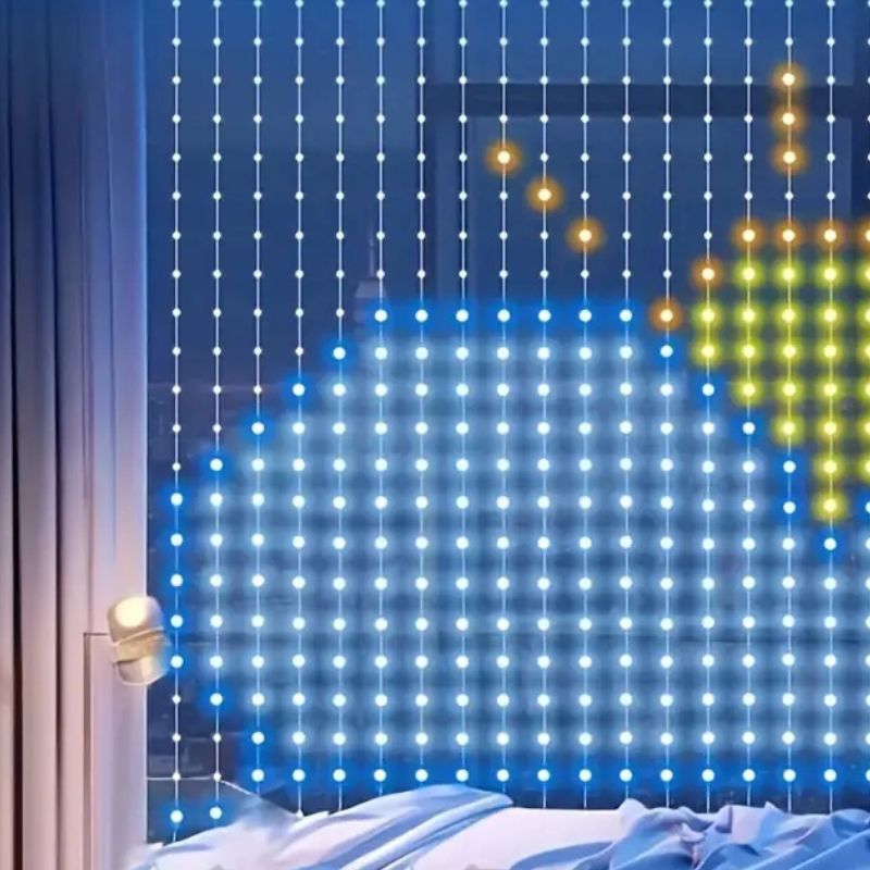 Rideaux Lumineux LED Intelligent avec Télécommande