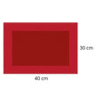 Set De Table Lavable Rouge Élégant Et Résistant À La Chaleur 2 Pièces
