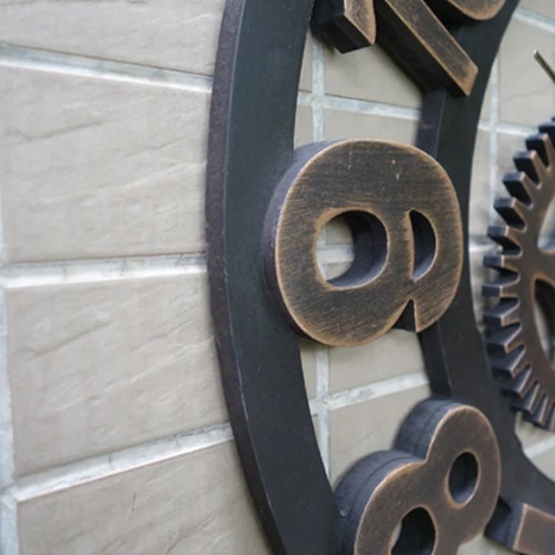 Horloge Ancienne Design Mécanique Style Atelier