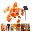 Guirlandes Solaires Feuilles D’Érable LED