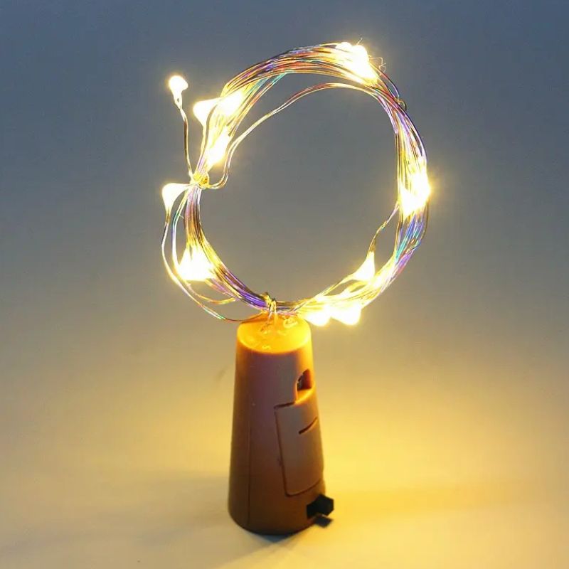 Guirlande LED Bouchon de Bouteille à Piles