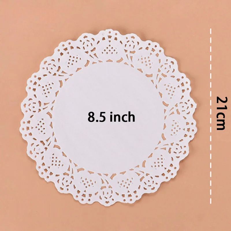 Set De Table En Papier Dentelle Blanc Élégant Et Raffiné 150 Pièces