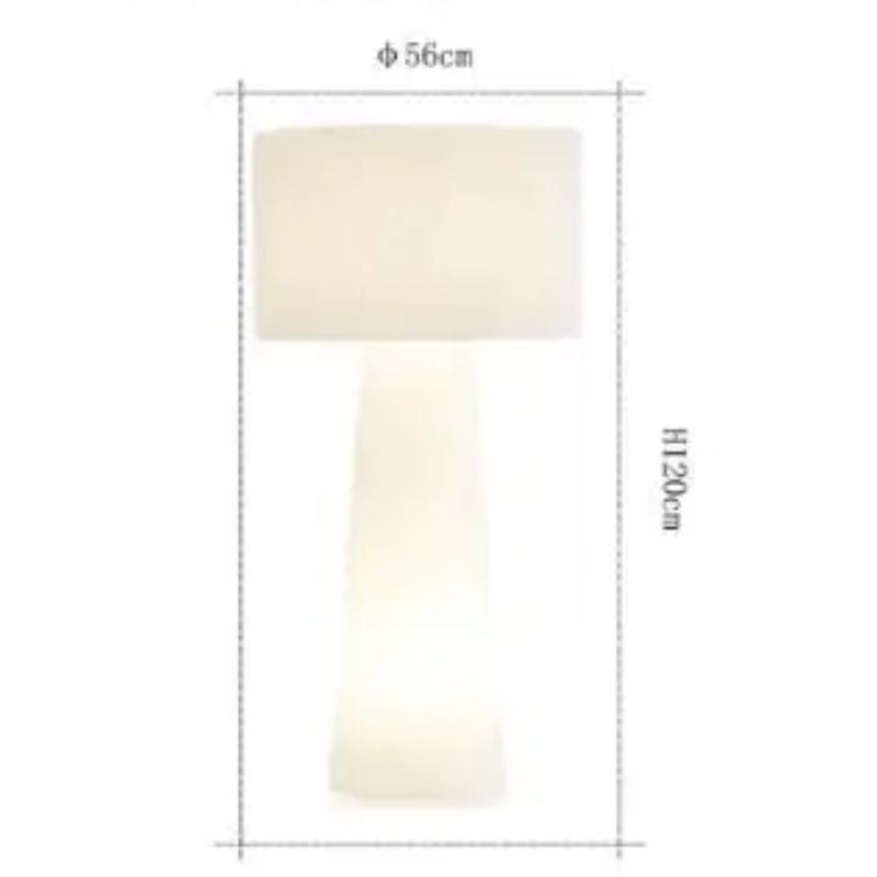 Lampe Champignon Blanche En Tissu Élégante Et Lumineuse