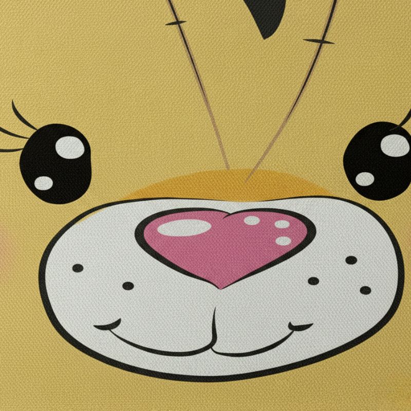 Set De Table En Lin Naturel Imprimé Tigre