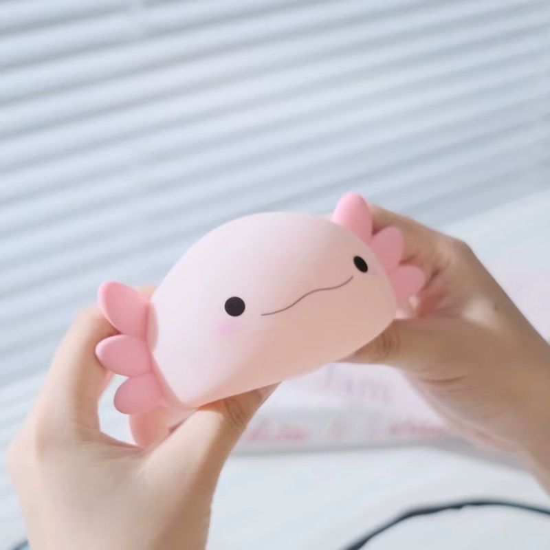 Veilleuses Axolotl En Silicone Avec Design Mignon